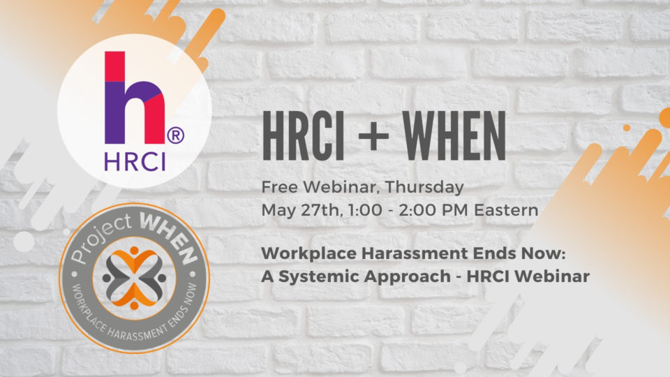 HRCI Webinar on Workplace Harassment